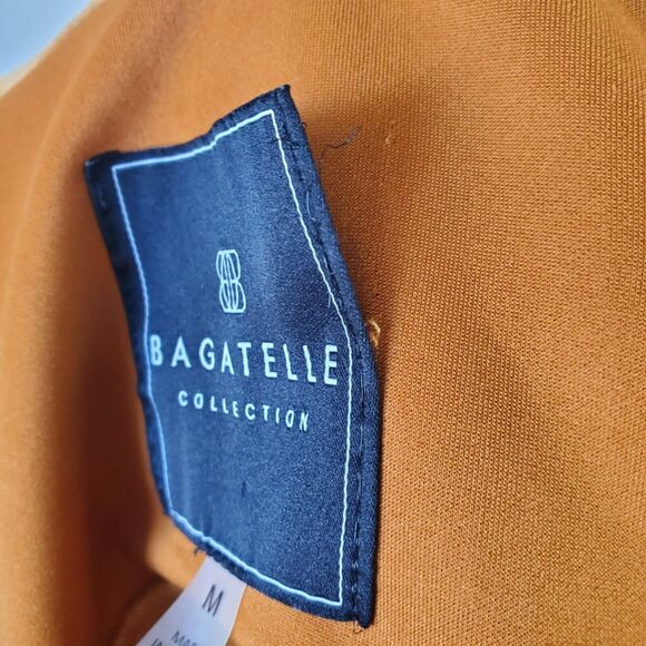 Bagatelle Collection Mustard Orange Soft Jacket Button Fall Women's Size Medium - Picture 9 of 9